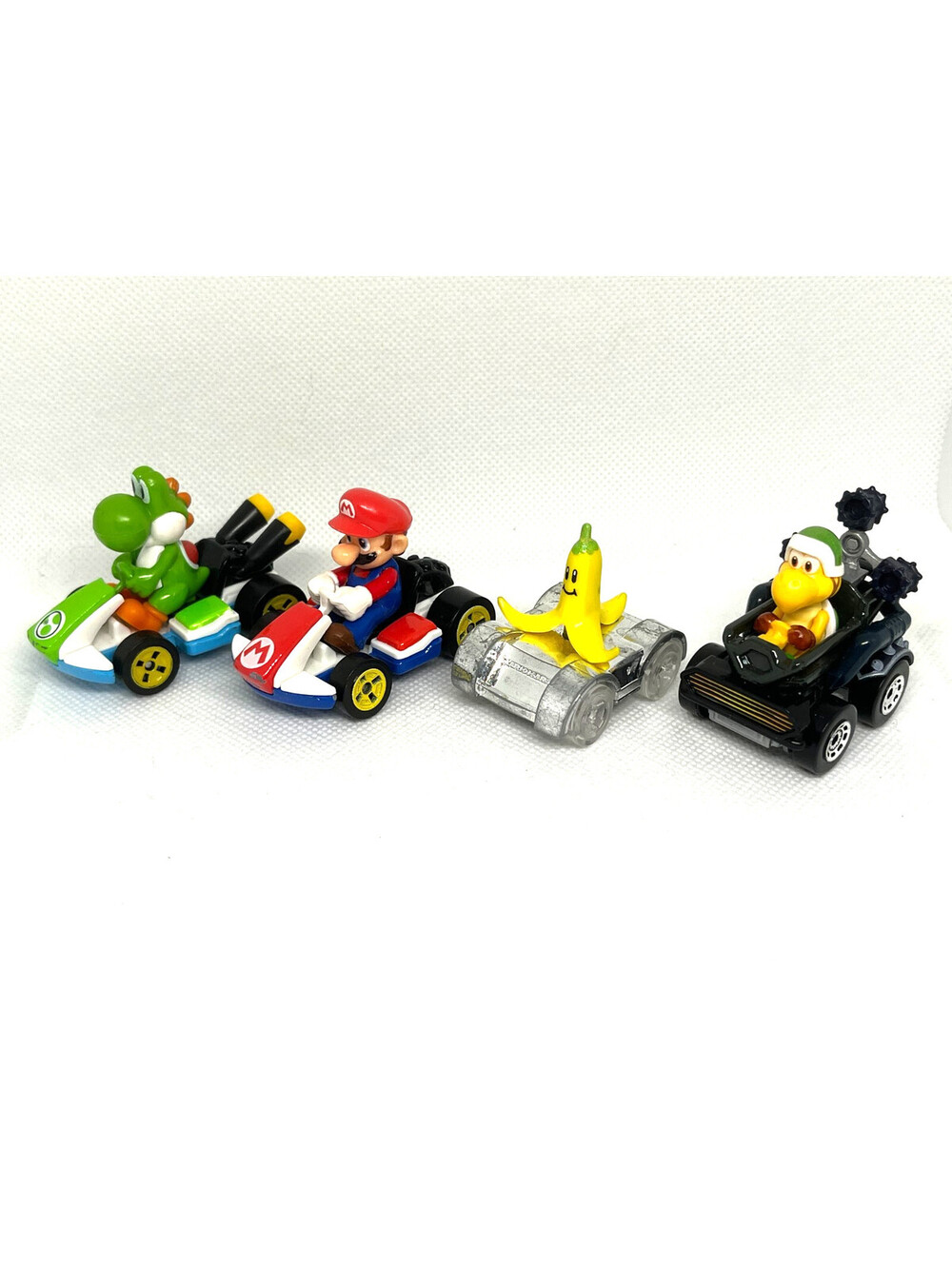 Mario Kart Super Nintendo Die Cast Cars Lot of 4 – Mario Yoshi Koopa Banana